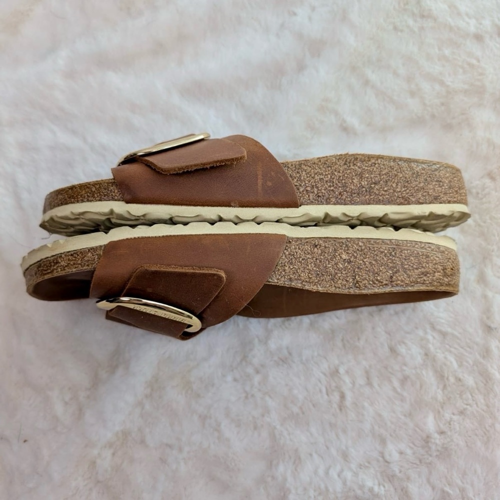 BIRKENSTOCK MADRID BIG BUCKLE SANDALS - OILED LEATHER - Picture 4 of 6